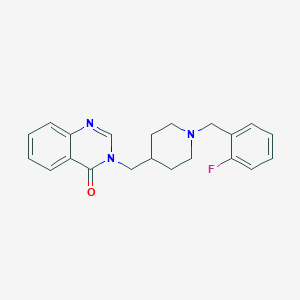 3-({1-[(2-Fluorophenyl)methyl]piperidin-4-yl}methyl)-3,4-dihydroquinazolin-4-one