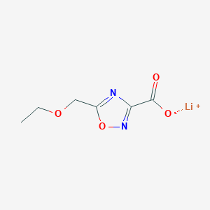 molecular formula C6H7LiN2O4 B2725324 Lithium;5-(ethoxymethyl)-1,2,4-oxadiazole-3-carboxylate CAS No. 2551116-26-6