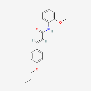 molecular formula C19H21NO3 B2725326 (2E)-N-(2-甲氧基苯基)-3-(4-丙氧基苯基)丙-2-烯酰胺 CAS No. 433963-97-4