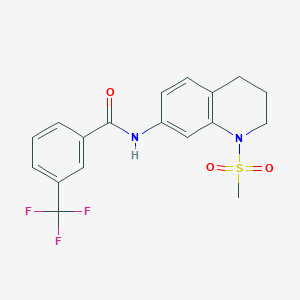 N-(1-methanesulfonyl-1,2,3,4-tetrahydroquinolin-7-yl)-3-(trifluoromethyl)benzamide