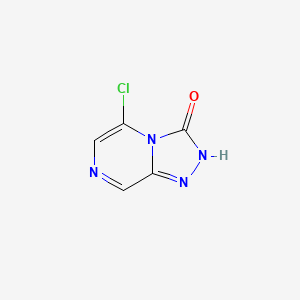 molecular formula C5H3ClN4O B2725334 5-chloro-2H,3H-[1,2,4]triazolo[4,3-a]pyrazin-3-one CAS No. 1421601-17-3