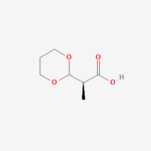 molecular formula C7H12O4 B2725335 (2S)-2-(1,3-Dioxan-2-yl)propanoic acid CAS No. 2248183-94-8