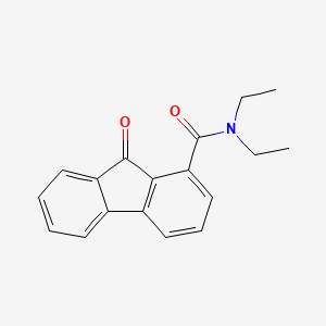 molecular formula C18H17NO2 B2725336 N,N-diethyl-9-oxofluorene-1-carboxamide CAS No. 254900-42-0