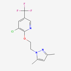 3-chloro-5-(trifluoromethyl)-2-pyridinyl 2-(3,5-dimethyl-1H-pyrazol-1-yl)ethyl ether