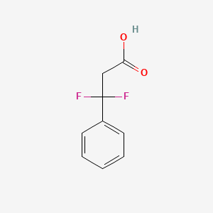 molecular formula C9H8F2O2 B2725347 3,3-Difluoro-3-phenylpropanoic acid CAS No. 1507967-83-0