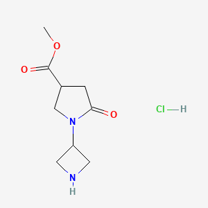 Methyl 1-(azetidin-3-yl)-5-oxopyrrolidine-3-carboxylate;hydrochloride