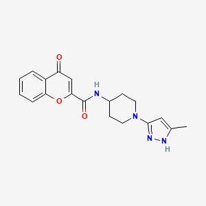 N-(1-(5-methyl-1H-pyrazol-3-yl)piperidin-4-yl)-4-oxo-4H-chromene-2-carboxamide
