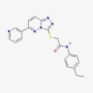 N-(4-ethylphenyl)-2-{[6-(pyridin-3-yl)-[1,2,4]triazolo[4,3-b]pyridazin-3-yl]sulfanyl}acetamide