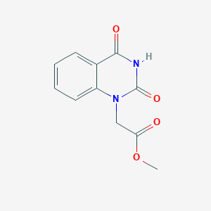 molecular formula C11H10N2O4 B2725375 methyl (2,4-dioxo-3,4-dihydroquinazolin-1(2H)-yl)acetate CAS No. 112342-46-8