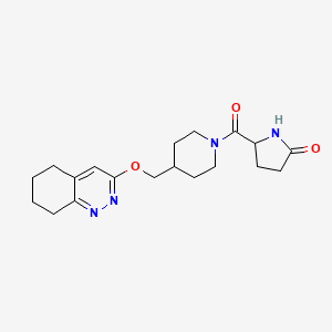 5-[4-(5,6,7,8-Tetrahydrocinnolin-3-yloxymethyl)piperidine-1-carbonyl]pyrrolidin-2-one