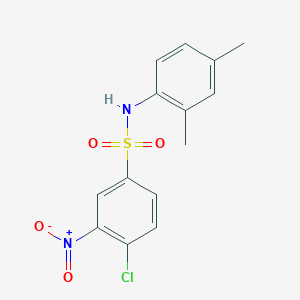 4-chloro-N-(2,4-dimethylphenyl)-3-nitrobenzene-1-sulfonamide