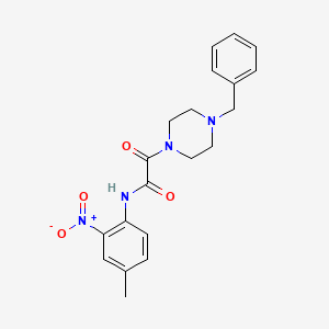 molecular formula C20H22N4O4 B2725394 2-(4-benzylpiperazin-1-yl)-N-(4-methyl-2-nitrophenyl)-2-oxoacetamide CAS No. 941999-46-8