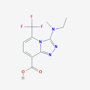 3-[Ethyl(methyl)amino]-5-(trifluoromethyl)-[1,2,4]triazolo[4,3-a]pyridine-8-carboxylic acid