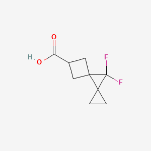 molecular formula C9H10F2O2 B2725405 8,8-Difluorodispiro[2.0.34.13]octane-6-carboxylic acid CAS No. 2378506-53-5