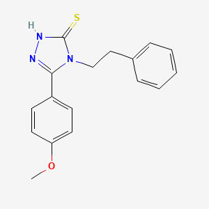 5-(4-methoxyphenyl)-4-(2-phenylethyl)-4H-1,2,4-triazole-3-thiol