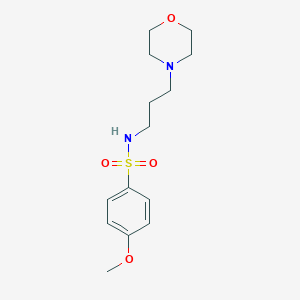 molecular formula C14H22N2O4S B272542 4-methoxy-N-[3-(morpholin-4-yl)propyl]benzenesulfonamide 