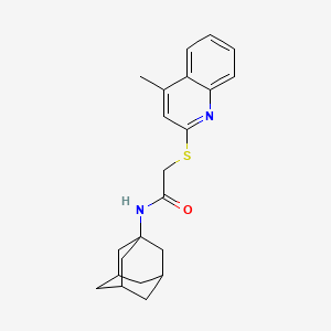 N-(1-adamantyl)-2-(4-methylquinolin-2-yl)sulfanylacetamide