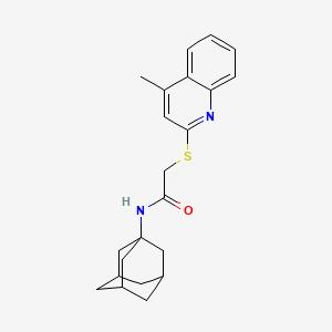 N-(ADAMANTAN-1-YL)-2-[(4-METHYLQUINOLIN-2-YL)SULFANYL]ACETAMIDE