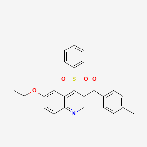 6-ethoxy-3-(4-methylbenzoyl)-4-(4-methylbenzenesulfonyl)quinoline