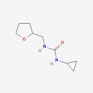 molecular formula C9H16N2O2 B2725449 1-Cyclopropyl-3-((tetrahydrofuran-2-yl)methyl)urea CAS No. 1219200-85-7