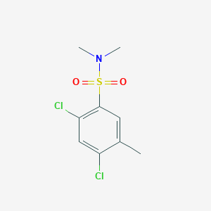 molecular formula C9H11Cl2NO2S B272546 2,4-dichloro-N,N,5-trimethylbenzenesulfonamide 