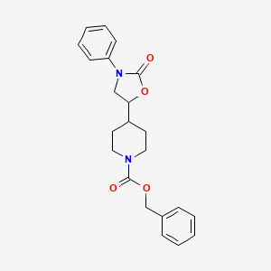 Benzyl 4-(2-oxo-3-phenyl-1,3-oxazolidin-5-yl)piperidine-1-carboxylate