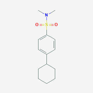 molecular formula C14H21NO2S B272547 4-cyclohexyl-N,N-dimethylbenzenesulfonamide 
