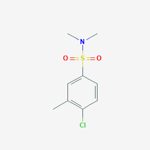 molecular formula C9H12ClNO2S B272548 4-chloro-N,N,3-trimethylbenzenesulfonamide 