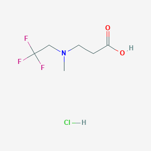 3-[Methyl(2,2,2-trifluoroethyl)amino]propanoic acid;hydrochloride