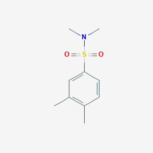 molecular formula C10H15NO2S B272549 N,N,3,4-tetramethylbenzenesulfonamide 