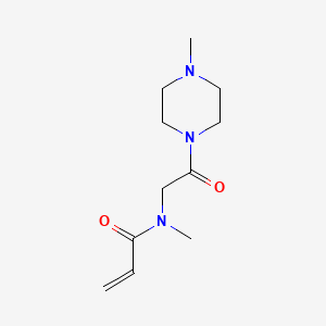 molecular formula C11H19N3O2 B2725490 N-Methyl-N-[2-(4-methylpiperazin-1-yl)-2-oxoethyl]prop-2-enamide CAS No. 2199408-88-1