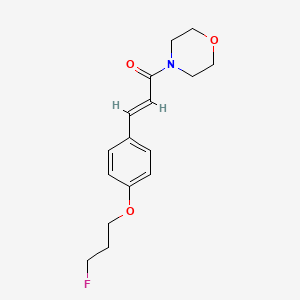 molecular formula C16H20FNO3 B2725496 (E)-3-[4-(3-fluoropropoxy)phenyl]-1-morpholino-2-propen-1-one CAS No. 477871-26-4