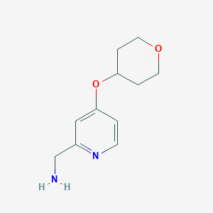 [4-(Oxan-4-yloxy)pyridin-2-yl]methanamine