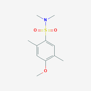molecular formula C11H17NO3S B272551 4-methoxy-N,N,2,5-tetramethylbenzenesulfonamide 