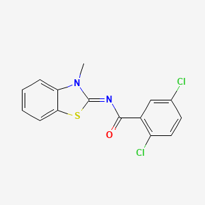 (E)-2,5-dichloro-N-(3-methylbenzo[d]thiazol-2(3H)-ylidene)benzamide