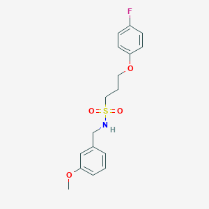 molecular formula C17H20FNO4S B2725518 3-(4-fluorophenoxy)-N-(3-methoxybenzyl)propane-1-sulfonamide CAS No. 946320-53-2