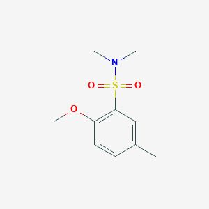 molecular formula C10H15NO3S B272552 2-methoxy-N,N,5-trimethylbenzenesulfonamide 