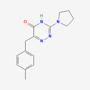 6-(4-methylbenzyl)-3-(pyrrolidin-1-yl)-1,2,4-triazin-5(4H)-one