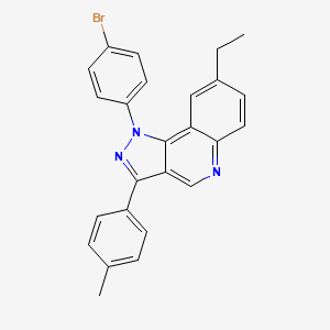 molecular formula C25H20BrN3 B2725542 1-(4-溴苯基)-8-乙基-3-(4-甲基苯基)-1H-吡唑并[4,3-c]喹啉 CAS No. 901245-90-7