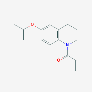 molecular formula C15H19NO2 B2725547 1-(6-Propan-2-yloxy-3,4-dihydro-2H-quinolin-1-yl)prop-2-en-1-one CAS No. 2361655-50-5