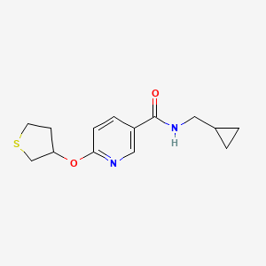 N-(cyclopropylmethyl)-6-((tetrahydrothiophen-3-yl)oxy)nicotinamide