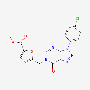 Methyl 5-[[3-(4-chlorophenyl)-7-oxotriazolo[4,5-d]pyrimidin-6-yl]methyl]furan-2-carboxylate