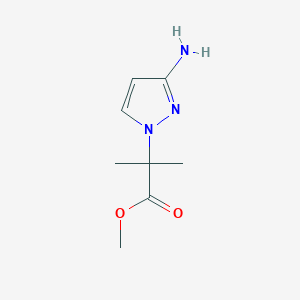 molecular formula C8H13N3O2 B2725557 methyl 2-(3-amino-1H-pyrazol-1-yl)-2-methylpropanoate CAS No. 1955548-72-7