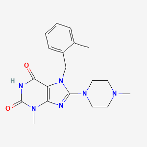 3-methyl-7-(2-methylbenzyl)-8-(4-methylpiperazin-1-yl)-1H-purine-2,6(3H,7H)-dione