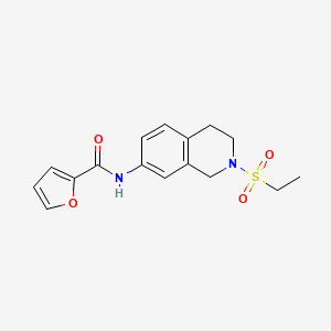 N-(2-(ethylsulfonyl)-1,2,3,4-tetrahydroisoquinolin-7-yl)furan-2-carboxamide