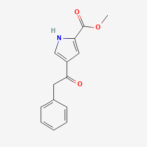 molecular formula C14H13NO3 B2725595 methyl 4-(2-phenylacetyl)-1H-pyrrole-2-carboxylate CAS No. 478249-33-1