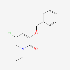 3-(Benzyloxy)-5-chloro-1-ethylpyridin-2-one