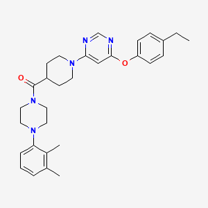 (4-(2,3-Dimethylphenyl)piperazin-1-yl)(1-(6-(4-ethylphenoxy)pyrimidin-4-yl)piperidin-4-yl)methanone