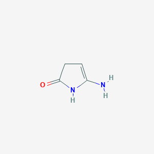 molecular formula C4H6N2O B2725615 5-amino-2,3-dihydro-1H-pyrrol-2-one CAS No. 1314960-04-7