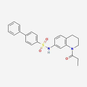 N-(1-propionyl-1,2,3,4-tetrahydroquinolin-7-yl)-[1,1'-biphenyl]-4-sulfonamide